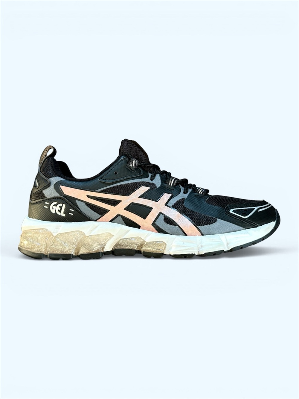 ASICS Gel Quantum 180 Black Rose Gold Running Sneakers Size 8.5 Women